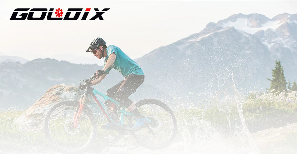 GOLDIX 104BCD MTB Kurbelgarnitur 165mm 170mm 175mm Kurbel Rund/Oval Kettenblatt 32Z/34Z/36Z/38Z Narrow Wide Zähne Ritzel für Mountain