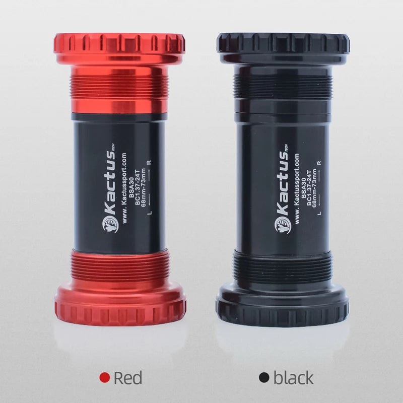 KACTUS Bicycle Bottom Bracket BSA Thread Kit Road MTB Bike Frame 68/73 for Axis 24/22 and 29/30mm for Shimano/SRAM GXP Crankset
