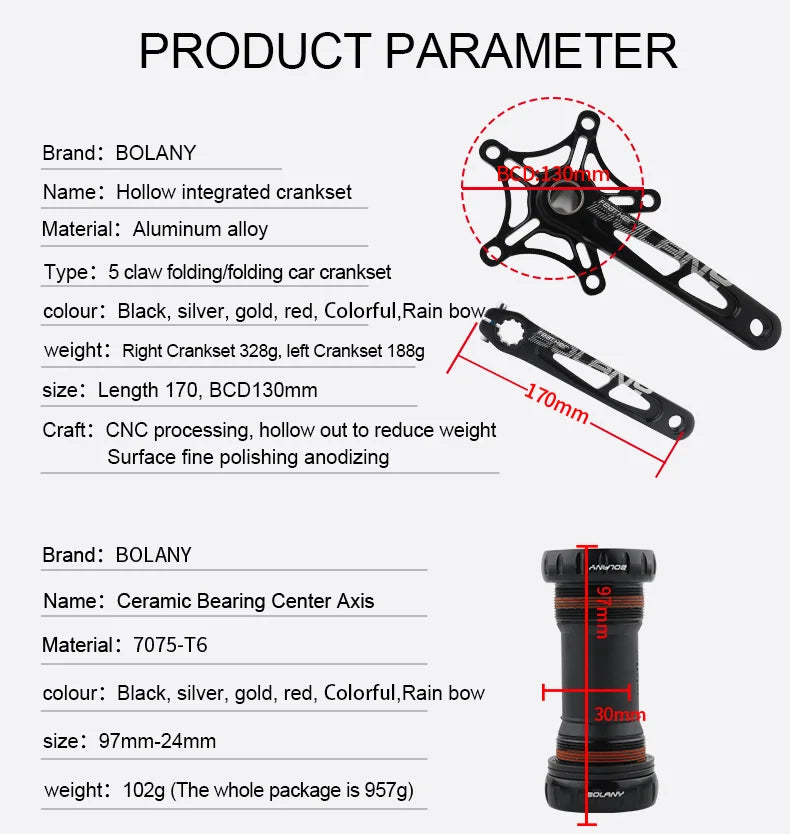 BOLANY Crankset