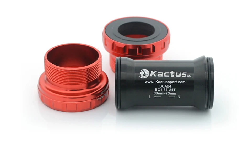 KACTUS Bicycle Bottom Bracket BSA Thread Kit Road MTB Bike Frame 68/73 for Axis 24/22 and 29/30mm for Shimano/SRAM GXP Crankset