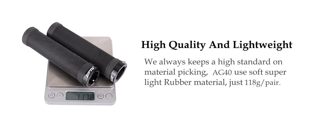 ZTTO 1 Paar AG40 MTB Griffe für Mountainbike Fixed Gear Lock-on Griffe Anti-Rutsch Lenker Stoßfeste Gummi Fahrradgriffe Teile