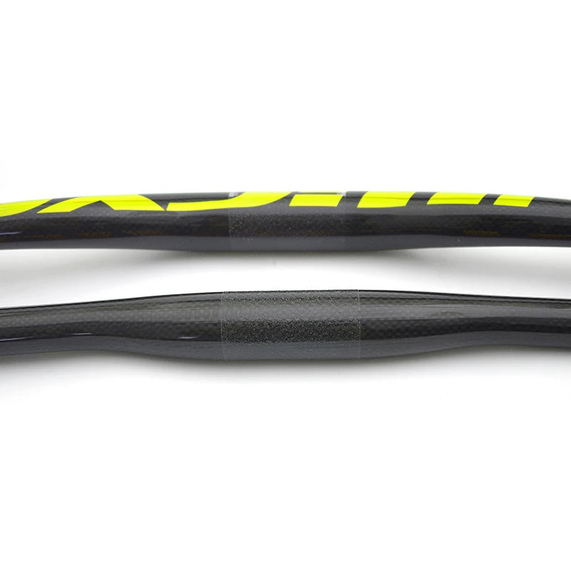 Guidon VTT ULLICYC 3K Carbone Intégral Plat/Rise Guidon Vélo Carbone Pièces VTT Jaune Fluo 31.8*580-740mm