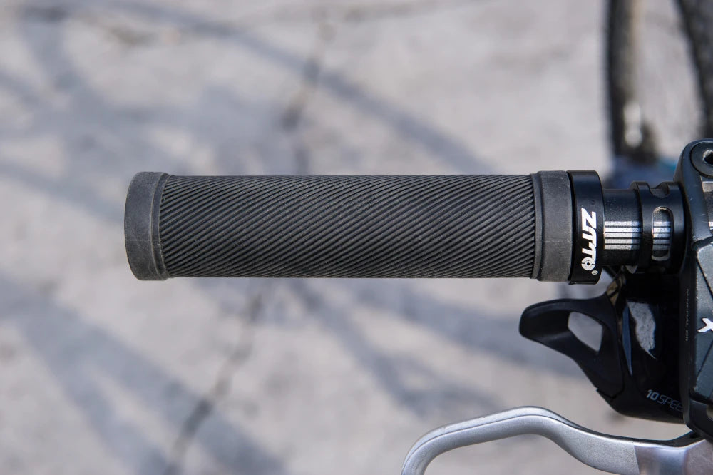 ZTTO 1 paire de poignées AG40 VTT pour vélo à pignon fixe, poignée verrouillable antidérapante, guidon antichoc en caoutchouc, pièces de poignées de vélo