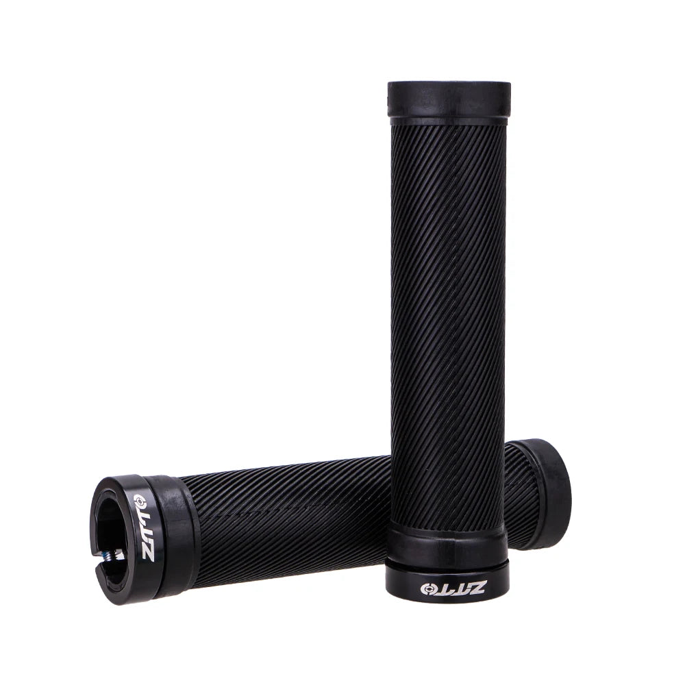 ZTTO 1 paire de poignées AG40 VTT pour vélo à pignon fixe, poignée verrouillable antidérapante, guidon antichoc en caoutchouc, pièces de poignées de vélo