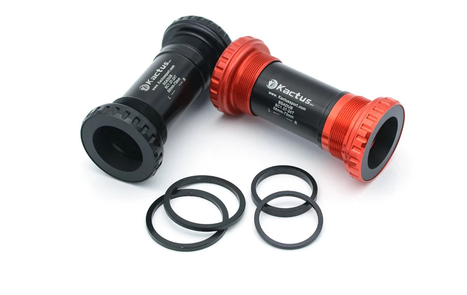 KACTUS Bicycle Bottom Bracket BSA Thread Kit Road MTB Bike Frame 68/73 for Axis 24/22 and 29/30mm for Shimano/SRAM GXP Crankset