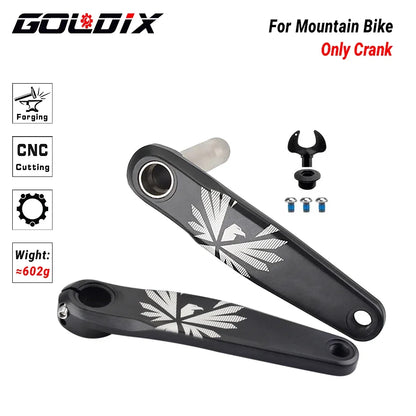 GOLDIX MTB Crankset – 1x | 30/32/34/36/38T | BSA 68/73mm | 170/175mm | GXP incl. Bottom Bracket
