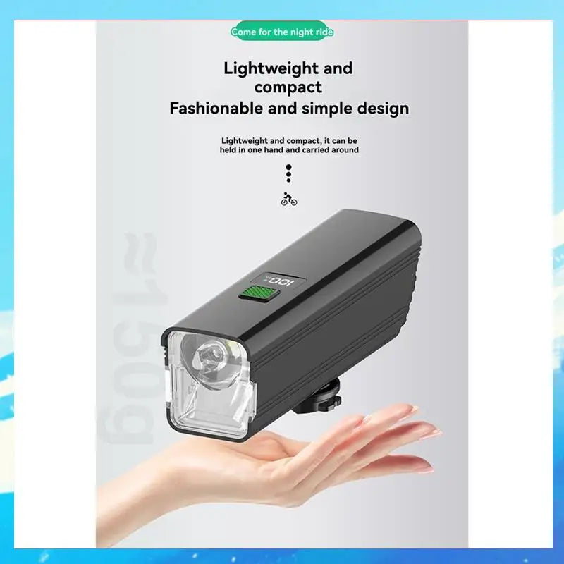 Fahrradbeleuchtung Nachtfahrlicht mit Fern- und Abblendlicht, 800 Lumen, USB-C-Ladefunktion für Radfahrer und Pendler-[A49T]