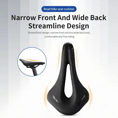 BOLANY Bicycle Saddle PU Leather Ultralight Breathable Comfortable Saddle MTB Bike Seat For Bicycle Accessories