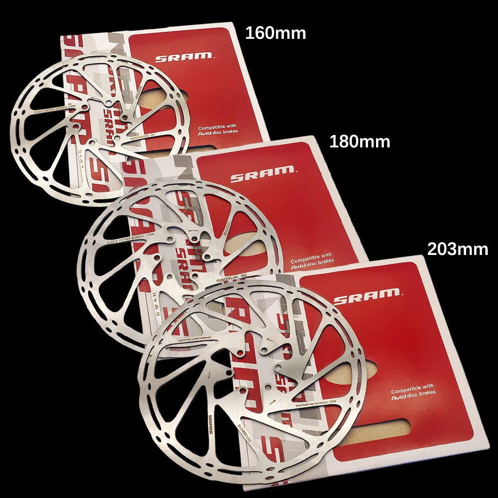Sram AVID RT56 Bike Brake Rotor Centerline 160 180 203 Hydraulic Disc Brake Rotors With Bolts for MTB Mountain Road Bike Scooter