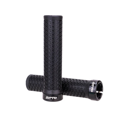 ZTTO 1 paire de poignées AG40 VTT pour vélo à pignon fixe, poignée verrouillable antidérapante, guidon antichoc en caoutchouc, pièces de poignées de vélo