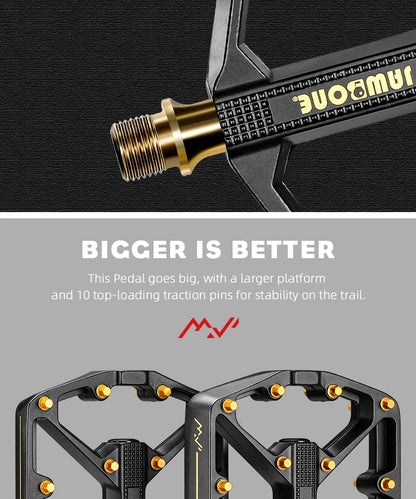 `JAWBONE MTB Flat Pedal | Aluminium 125x104mm CrMo Achse – Trail & Enduro`