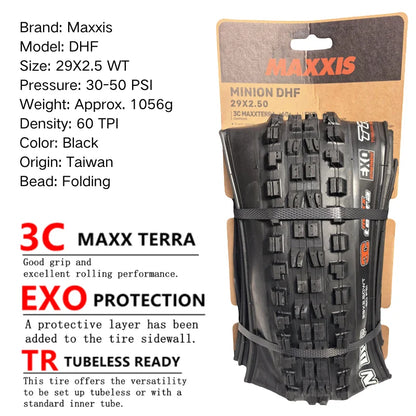 Maxxis Minion DHF (M301Ru) 26x2.3 27.5x2.3/2.5/2.8 29x2.3/2.5  Folding Downhill Tires For Mountain Bikes Are More Wear-resistant