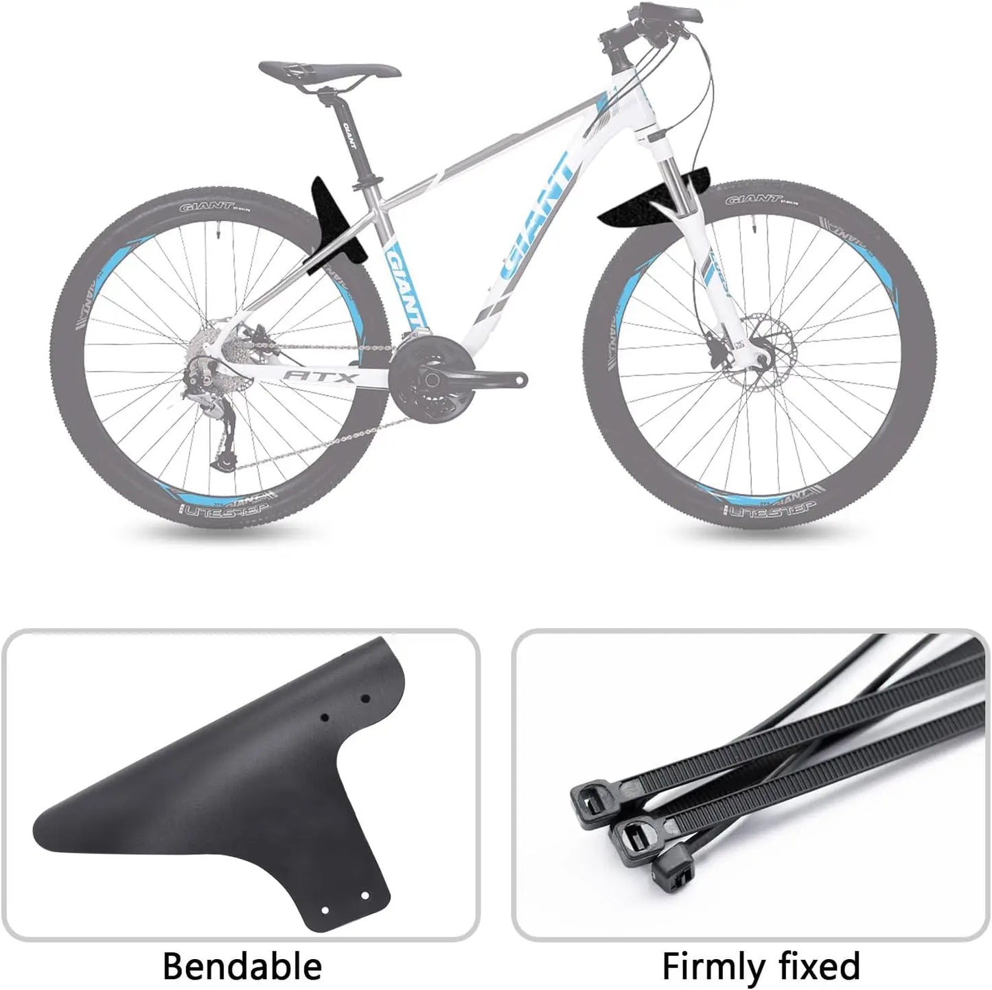 Garde-boue de vélo chouette VTT garde-boue de vélo de route garde-boue de cyclisme garde-boue de roue avant/arrière à pignon fixe garde-boue VTT ultraléger pièce de vélo