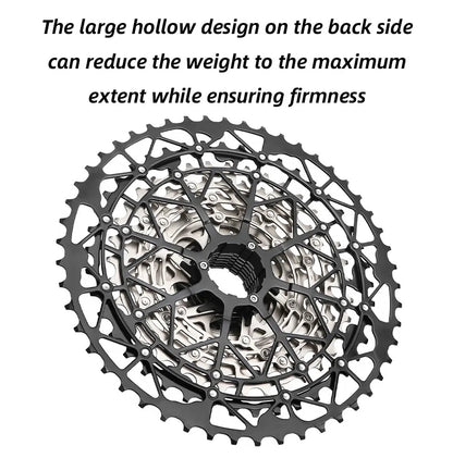 SUNSHINE Ultralight Bicycle Cassette Freewheel Carbon Steel Material 9/10/11/12/13 Speed HG Structure Sprocket for Mountain Bike