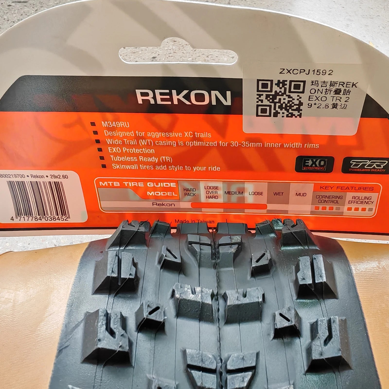 1 St. MAXXIS 29 Tubeless Reifen Rekon 29*2.4 29*2.6 EXO TR MTB Mountainbike Reifen für XC Trails Fahrradteile Fahrradzubehör