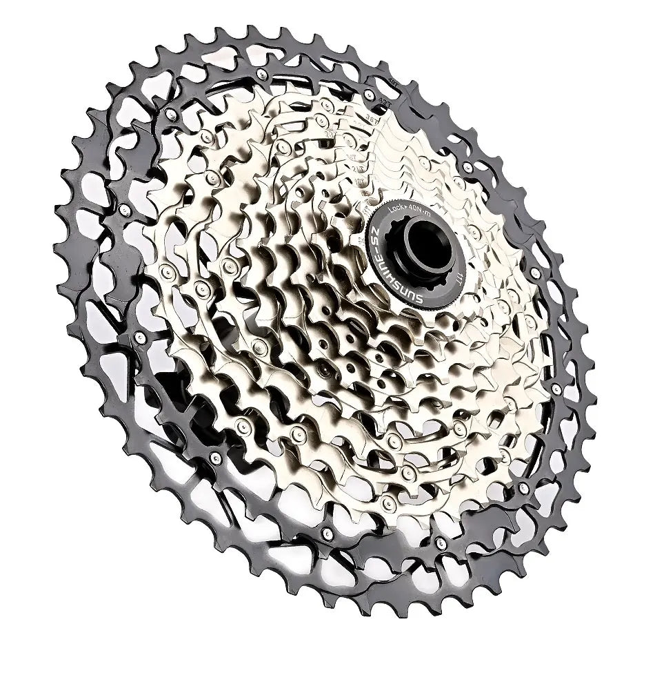 SUNSHINE Ultralight Bicycle Cassette Freewheel Carbon Steel Material 9/10/11/12/13 Speed HG Structure Sprocket for Mountain Bike