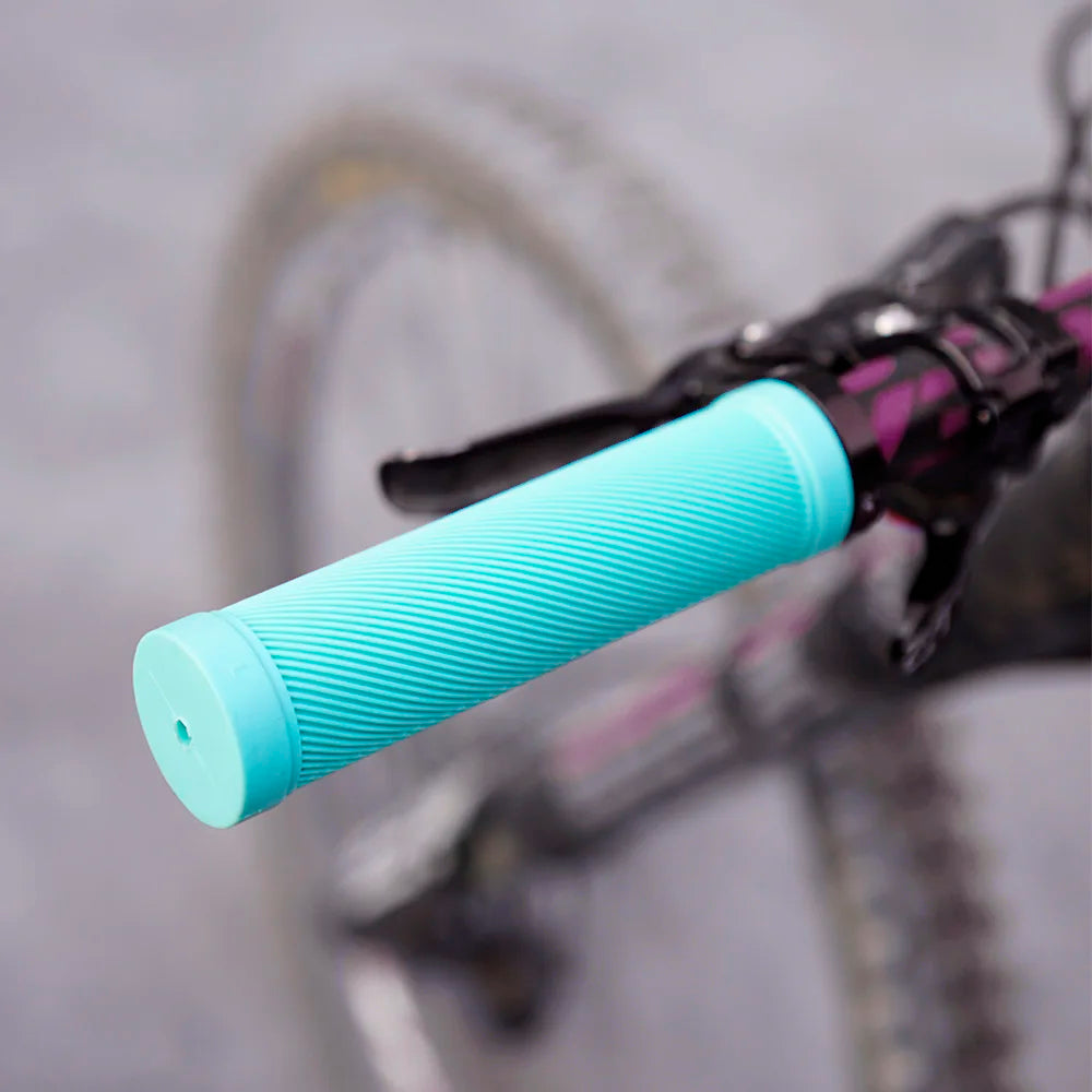 ZTTO 1 paire de poignées AG40 VTT pour vélo à pignon fixe, poignée verrouillable antidérapante, guidon antichoc en caoutchouc, pièces de poignées de vélo