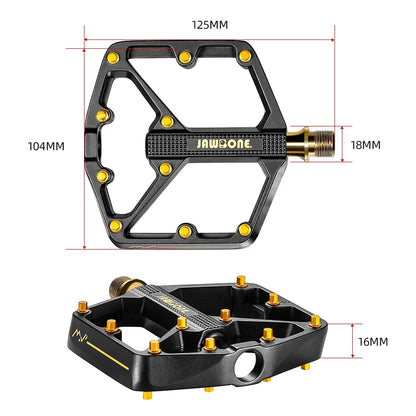 `JAWBONE MTB Flat Pedal | Aluminium 125x104mm CrMo Achse – Trail & Enduro`