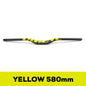 Guidon VTT ULLICYC 3K Carbone Intégral Plat/Rise Guidon Vélo Carbone Pièces VTT Jaune Fluo 31.8*580-740mm