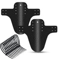 1/2PCS Fahrradschutzblech Carbonmuster Schutzblech MTB Rennrad Faltbares Fahrradschutzblech für Vorder- und Hinterreifen Radschutz Schmutzfänger Teil