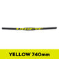Guidon VTT ULLICYC 3K Carbone Intégral Plat/Rise Guidon Vélo Carbone Pièces VTT Jaune Fluo 31.8*580-740mm