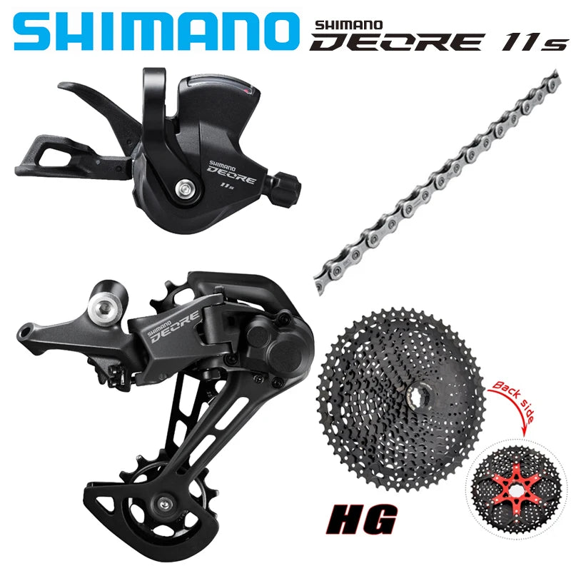 SHIMANO DEORE M5100 1X11Speed Groupset RAPIDFIRE PLUS Shifting Lever Rear Derailleur Sunshine MTB Bike Cassette 46T 50T 52T