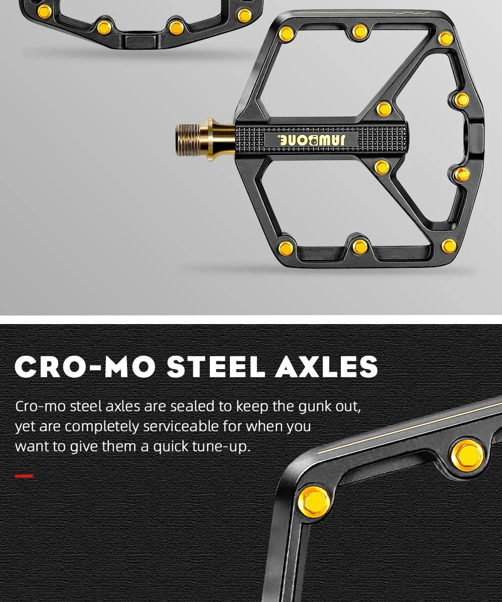 `JAWBONE MTB Flat Pedal | Aluminium 125x104mm CrMo Achse – Trail & Enduro`