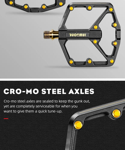 `JAWBONE MTB Flat Pedal | Aluminium 125x104mm CrMo Achse – Trail & Enduro`