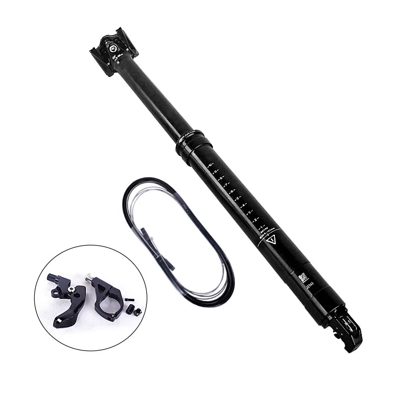 Tranz-x Dropper-Sattelstütze interne Zugverlegung 30,9 mm hydraulisch absenkbar 150 mm Federweg Mountainbike-Sattelstütze Rohrteil