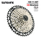 SUNSHINE Ultralight Bicycle Cassette Freewheel Carbon Steel Material 9/10/11/12/13 Speed HG Structure Sprocket for Mountain Bike