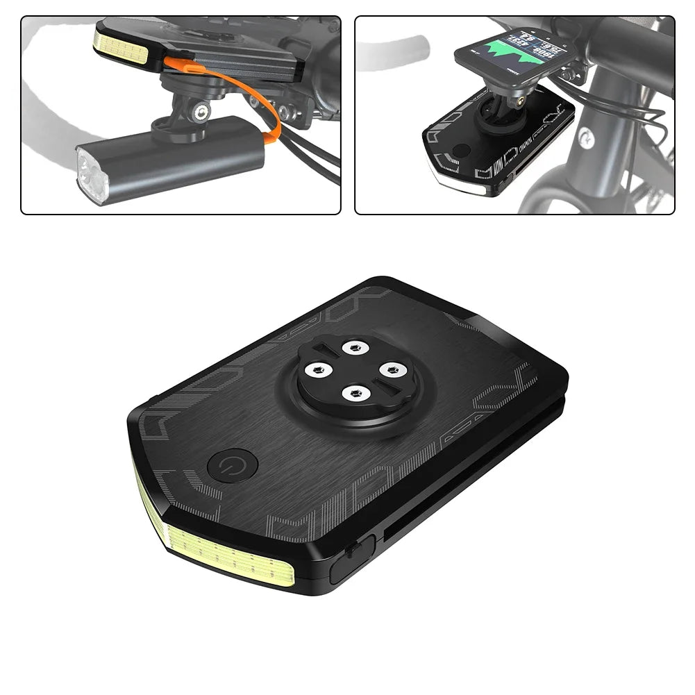 Fahrradbeleuchtung USB-wiederaufladbares Frontlicht mit robustem 5000mAh Akku für erweiterte Computerkompatibilität mit Garmin