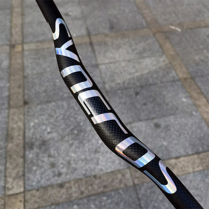 Syncros VTT 3K Cintre plat horizontal en fibre de carbone Cintre de vélo VTT Pièces de vélo 31,8*580-760mm
