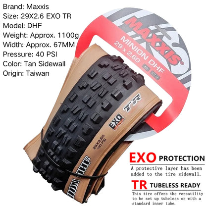 Maxxis Minion DHF (M301Ru) 26x2.3 27.5x2.3/2.5/2.8 29x2.3/2.5  Folding Downhill Tires For Mountain Bikes Are More Wear-resistant