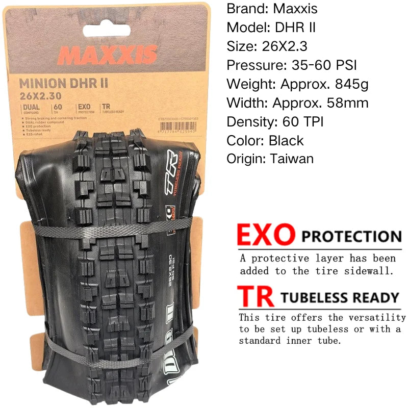 Maxxis Minion DHR 26/27,5/29 Zoll, Downhill-Faltreifen für Mountainbikes,