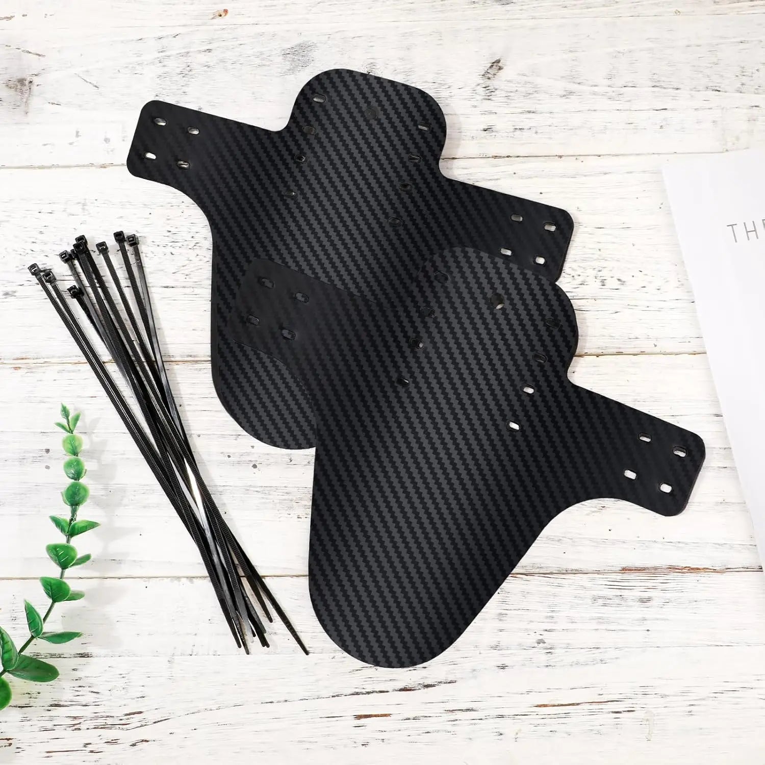 1/2PCS Fahrradschutzblech Carbonmuster Schutzblech MTB Rennrad Faltbares Fahrradschutzblech für Vorder- und Hinterreifen Radschutz Schmutzfänger Teil