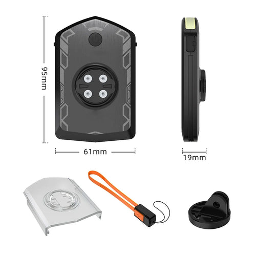 Fahrradbeleuchtung USB-wiederaufladbares Frontlicht mit robustem 5000mAh Akku für erweiterte Computerkompatibilität mit Garmin