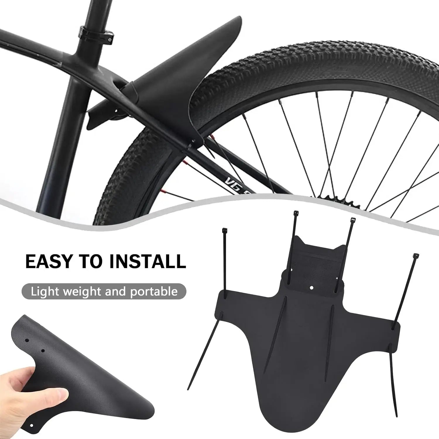 Owl Fahrradschutzbleche Mountain Road Bike Mudguard Radfahren Spritzschutz Vorderrad/Hinterrad Starrgang Flügel Ultraleicht MTB Schutzblech Fahrradteil