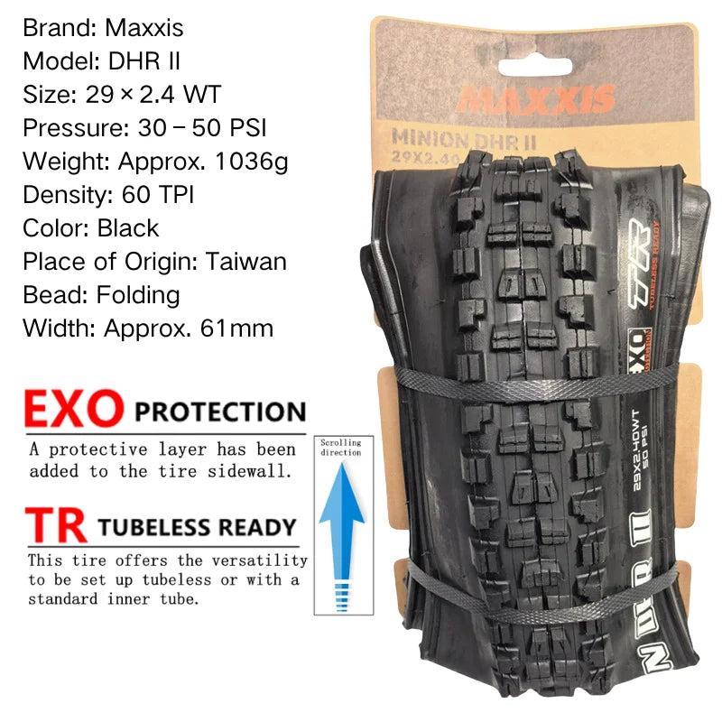 Maxxis Minion DHR 26/27,5/29 Zoll, Downhill-Faltreifen für Mountainbikes,