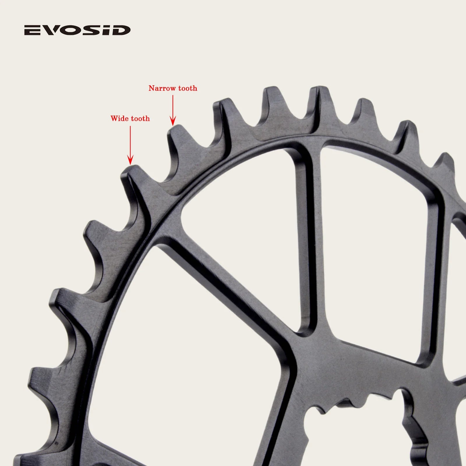 EVOSID Ultralight MTB-Fahrradkurbel 165mm DUB-Achse 29mm Mountainbike-Kurbelgarnitur 170mm 3-Nagel Direktmontage für Enduro AM