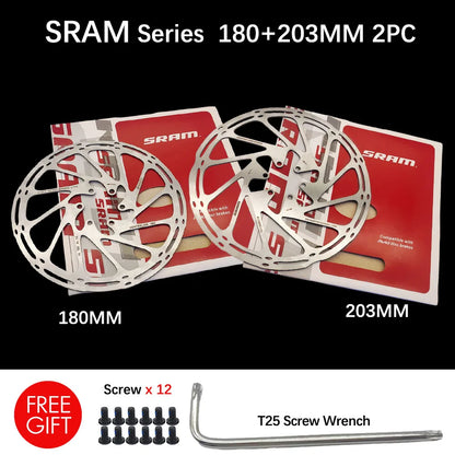 Sram AVID RT56 Bike Brake Rotor Centerline 160 180 203 Hydraulic Disc Brake Rotors With Bolts for MTB Mountain Road Bike Scooter
