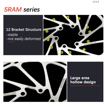 Sram AVID RT56 Bike Brake Rotor Centerline 160 180 203 Hydraulic Disc Brake Rotors With Bolts for MTB Mountain Road Bike Scooter