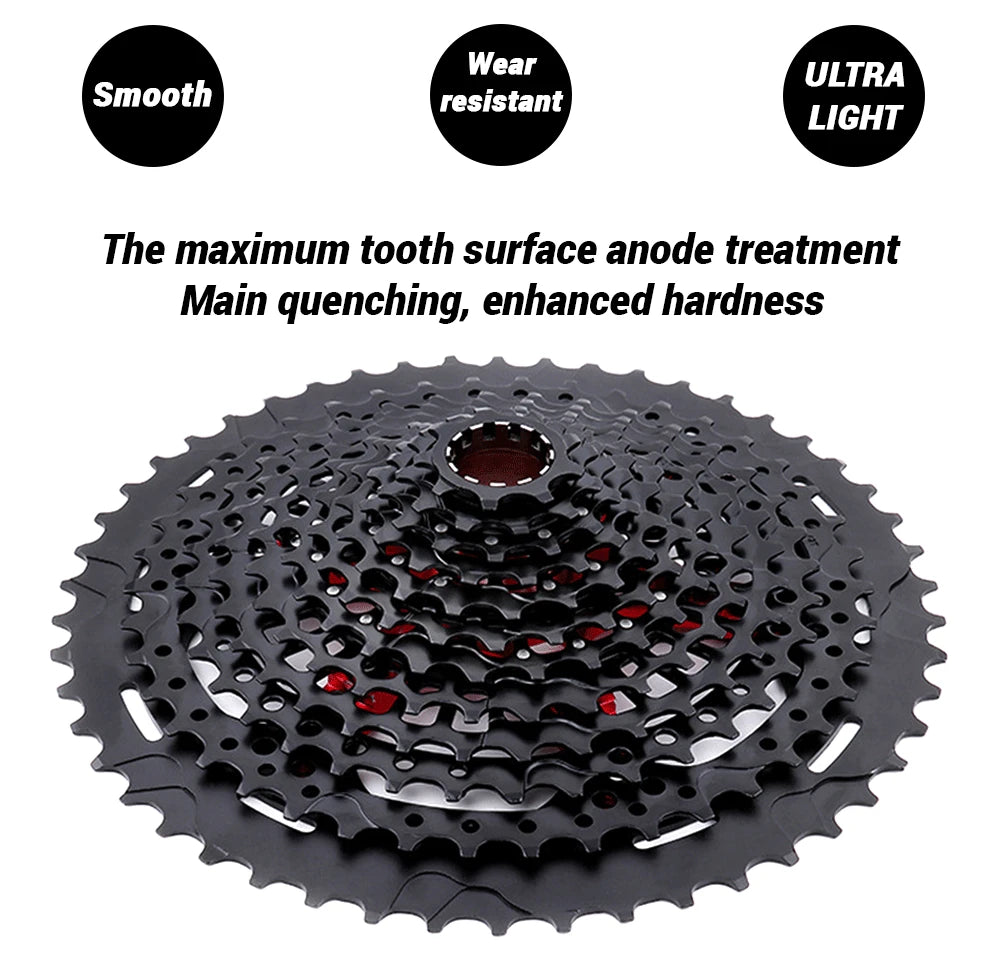 SUNSHINE XD Structure Bicycle Cassette 12 Speed 9T-50T Black Mountain Bike Freewheel 12V for Sram XD Freehub GX EAGLE XX1 X01