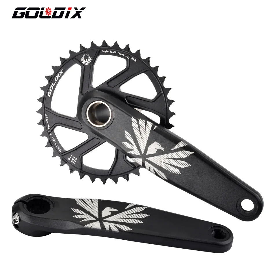 GOLDIX MTB Crankset – 1x | 30/32/34/36/38T | BSA 68/73mm | 170/175mm | GXP incl. Bottom Bracket