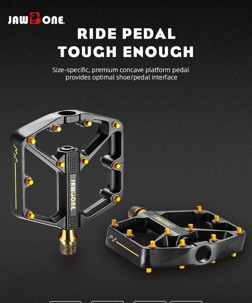 `JAWBONE MTB Flat Pedal | Aluminium 125x104mm CrMo Achse – Trail & Enduro`
