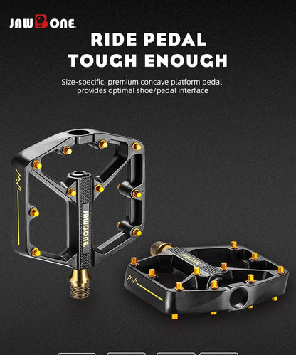 `JAWBONE MTB Flat Pedal | Aluminium 125x104mm CrMo Achse – Trail & Enduro`