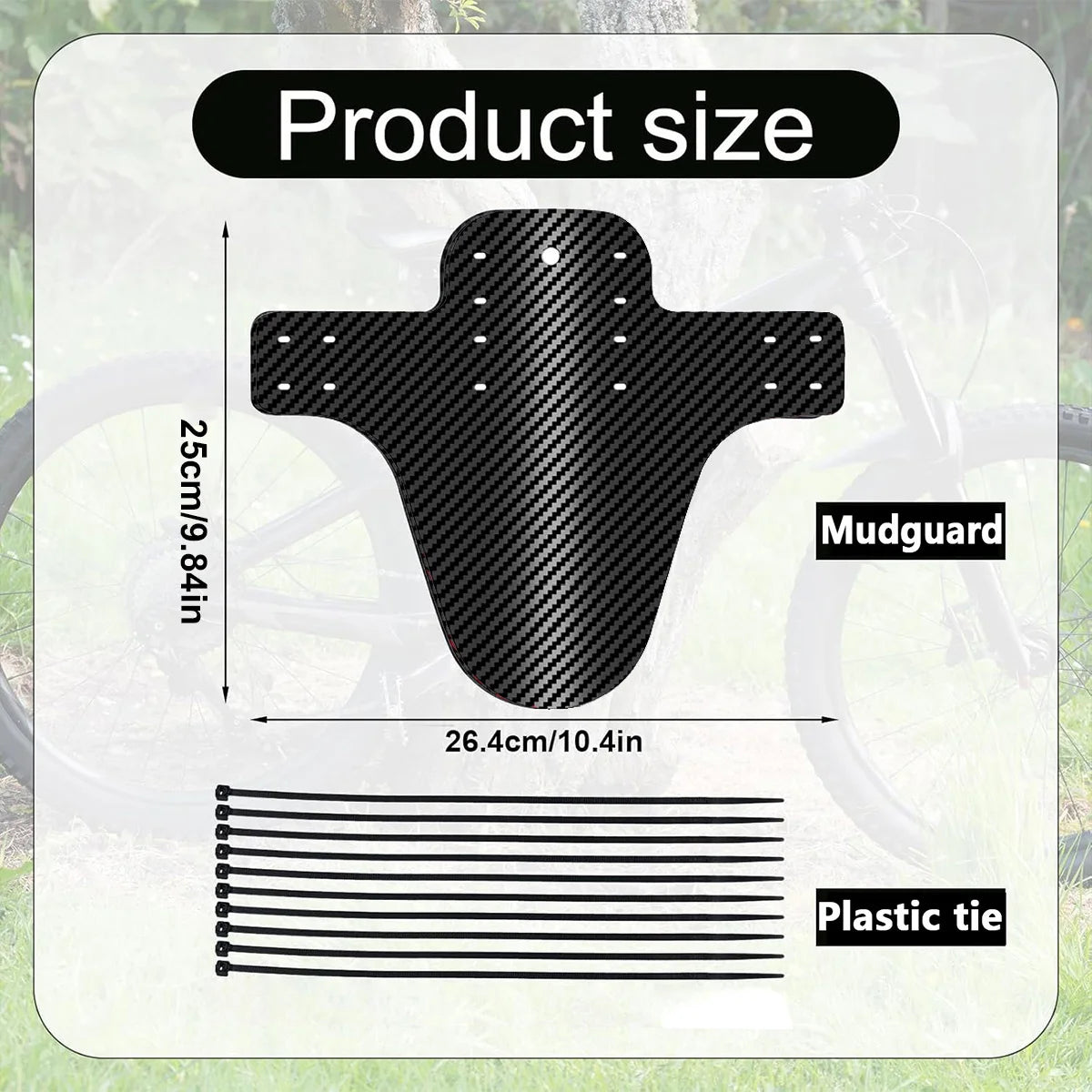 2 Schutzbleche Carbon Optik Vorne/Hinten