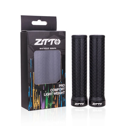 ZTTO 1 paire de poignées AG40 VTT pour vélo à pignon fixe, poignée verrouillable antidérapante, guidon antichoc en caoutchouc, pièces de poignées de vélo