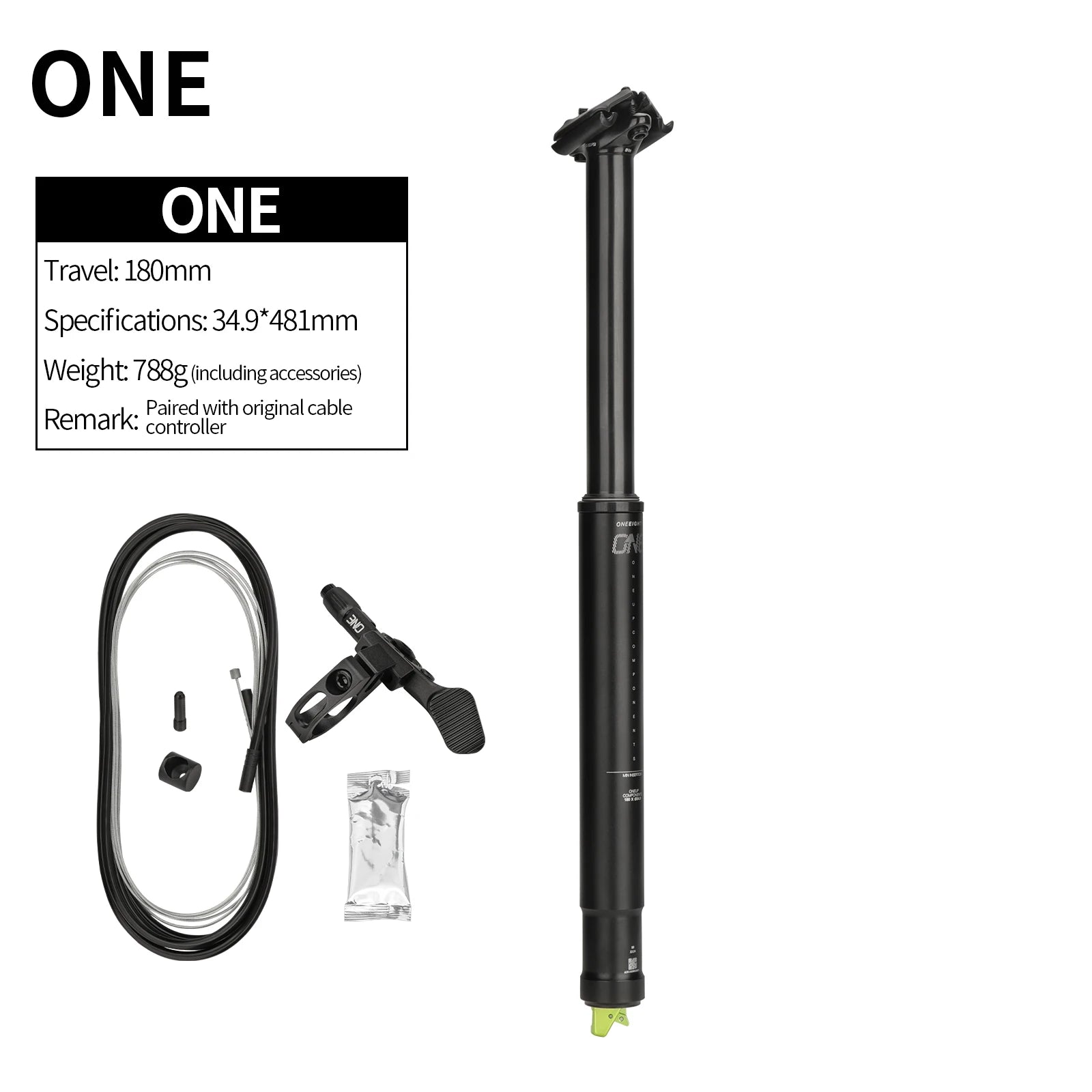 MTB Dropper Sattelstütze Aluminiumlegierung 34,4MM Interne Zugsteuerung Sattelrohr 125/150/170/200mm Federweg Meroca Zugsteuerhebel