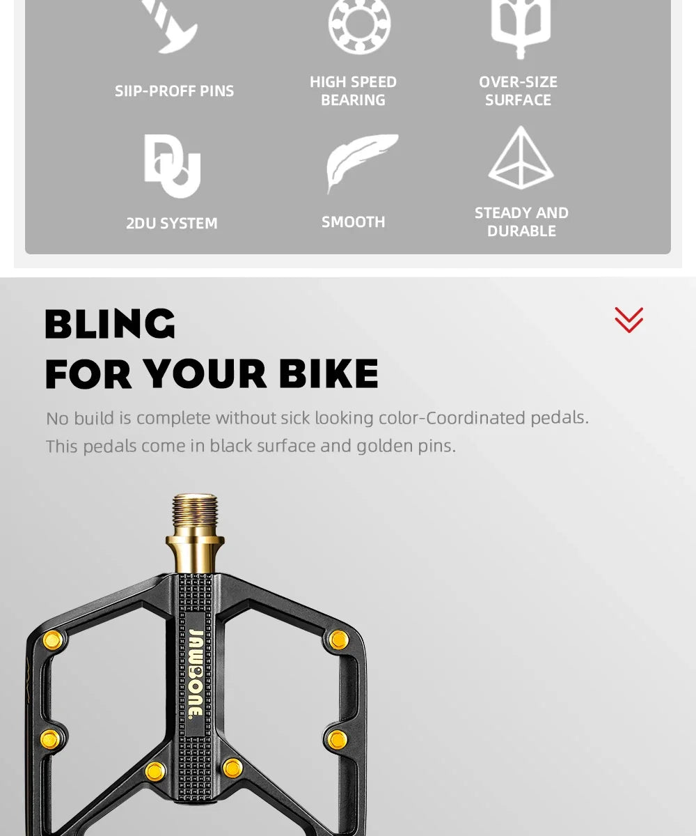 `JAWBONE MTB Flat Pedal | Aluminium 125x104mm CrMo Achse – Trail & Enduro`