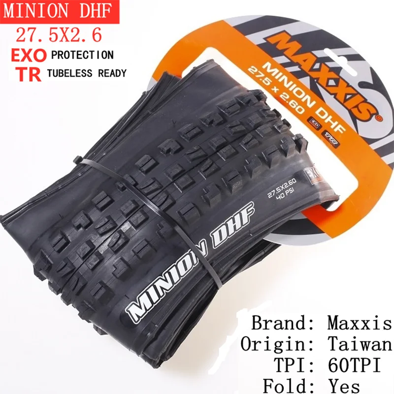 Maxxis Minion DHF (M301Ru) 26x2.3 27.5x2.3/2.5/2.8 29x2.3/2.5 Faltbare Mountainbike-Downhill-Reifen sind verschleißfester